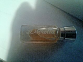 Vintage Perfume Bottle Diorella Christian Dior Old Rare Mini Size Collectible