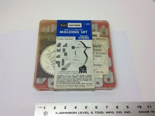 Vintage Sears Craftsman Radial & Table Saw Molding Set 18 Cutters/3215