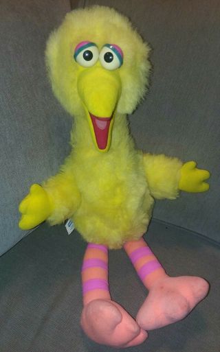 Vintage Playskool Big Bird 1986 Sesame Street Pull String Talking Plush Doll