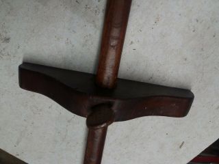 Vintage Wooden panel marking gauge cabinetmaker Carpenter old tool 3