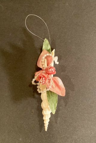 Hand Crafted Vintage Real Seashell Christmas Ornament By Emma