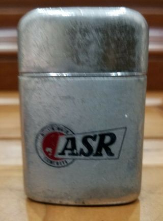 " A S R Concrete " Vintage Ronson Typhoon Lighter,  British Made