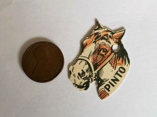Vintage Pinto Tin Tobacco Tag