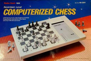 Vtg Radio Shack 1850 17 Level Computerized Chess Complete