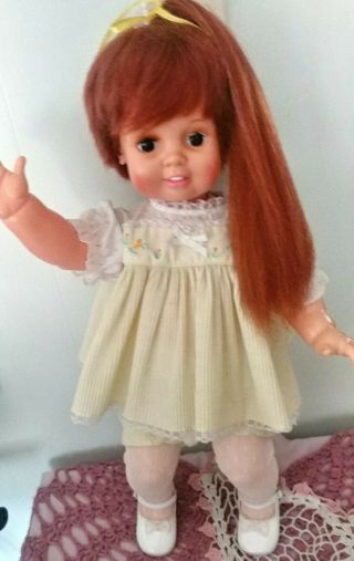 Vintage 24 " Baby Crissy Doll Grow Hair Doll 1972/73 Ideal - Doll