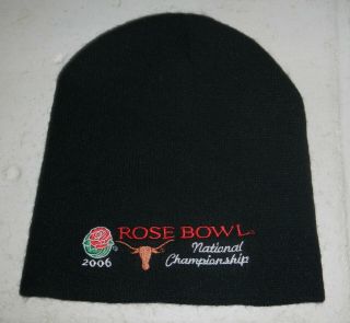 2006 University Of Texas Ut Longhorns Football Rose Bowl Champions Beanie Hat
