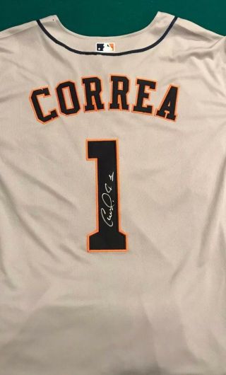 Carlos Correa Houston Astros Signed Jersey