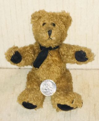 Antique Miniature Steiff Schuco Hand Sewn Articulated Teddy Bear Circa 1920s