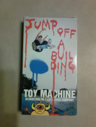 Toy Machine Jump Off A Building Vhs Vintage Bam Margera Skateboard