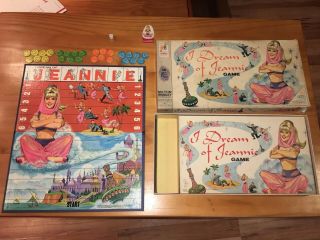 Vintage 1965 I Dream Of Jeannie Boardgame 4633 Milton Bradley