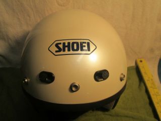 Vtg 1996 Pearl White Shoei Helmet Rj - 101v Size L Open Face Motorcycle Japan Nr
