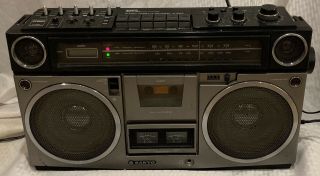 Vintage Sanyo M9990 Boombox Radio Cassette