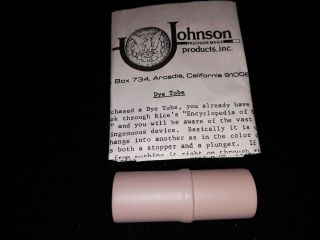 Vintage Collectible Magic Trick Johnson Products Dye Tube