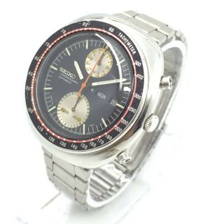 Vintage Seiko Chronograph 6138b Automatic Day Date 44mm Mens Wrist Watch A4616