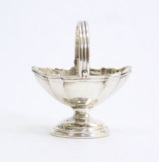 William B.  Meyers Miniature Sterling Silver George Ii Sugar Basket Dollhouse
