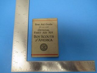 Vintage 1928 Boy Scouts Of America First Aid Guide Fainting Etc H.  Gentles S1146