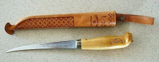 Vintage Rapala Fillet Fishing Knife J.  Marttiini Finland With Sheath
