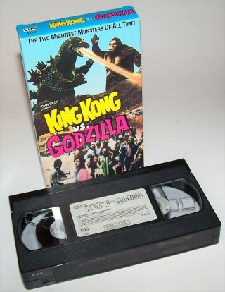Vintage 1987 King Kong Vs.  Godzilla Vhs Video Cassette Movie - Goodtimes