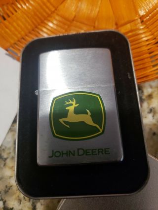 Zippo John Deere Lighter Chrome Numbered B07