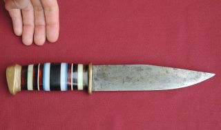 Old Big Prison Art Vintage Knife Ussr Russian Soviet