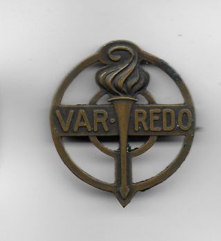 Swedish Girl Guides Association Be Prepared Scout Sweden Vintage Pin