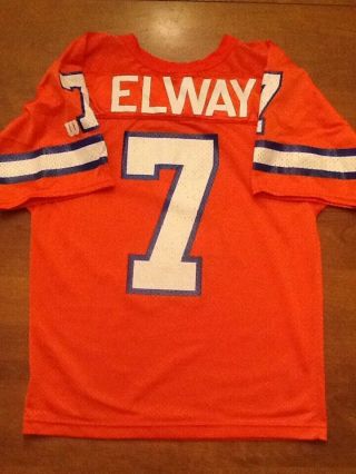 Vintage John Elway Denver Broncos 7 Jersey Youth Medium Printed Bowl