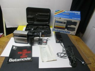 Vintage Sony Betamovie Bmc - 110 Camcorder Battery Charger Hard Case Orig Box