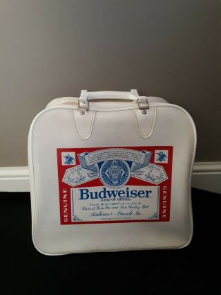 Vintage Budweiser Beer Bowling Bag Sporting Goods Bowling Zip Up Ball Bag
