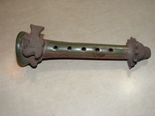 Vintage Clay Flute Whistle Instrument