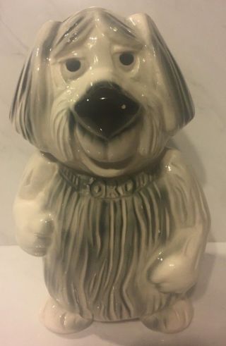 Vintage Ford Motor Company Shaggy Dog Coin Bank - Made In Usa 1940s - 1960s