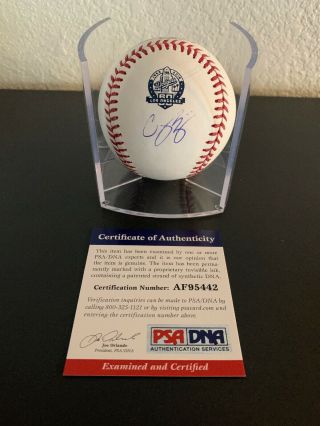 Corey Seager Signed Los Angeles Dodgers 60th Anniversary Baseball Psa/dna