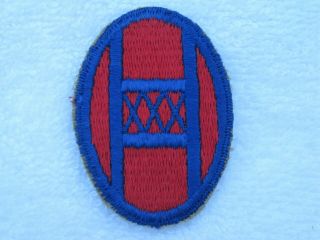 Us Army Wwii 30th Infantry Division Great Looking 100 Total Vintage Patch