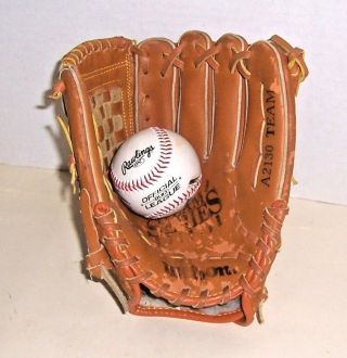 Vintage Wilson A2130 Pro Style Leather Baseball Glove Rt Hand Thrower Size 10.  5