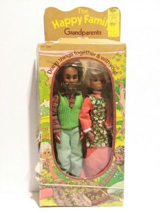 The Happy Family Grandparents African American Dolls 1975 Mattel