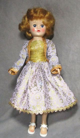 Vintage Ideal Clothes For Little Miss Revlon - Lavender & Gold Dress & Jacket