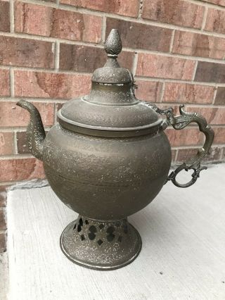 Antique Brass Coffee Pot 15”