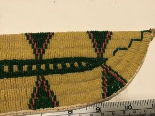 Old Antique Beaded Native American plains Indian knife sheath 3