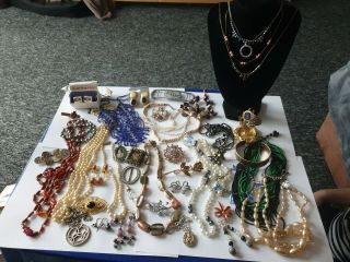 Vintage And Antique Fine Jewellery Joblot Including Sterling Silver