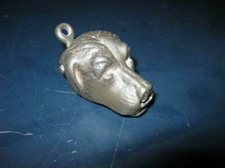 RARE - 1800 ' a Patented,  Antique DOG HEAD Toy Cast Iron Cap Bomb 2