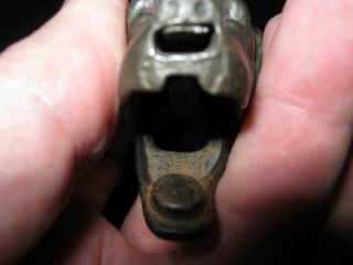 RARE - 1800 ' a Patented,  Antique DOG HEAD Toy Cast Iron Cap Bomb 3