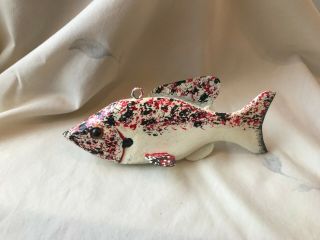 Minnesota Crappie Folk Art Fish Decoy 2