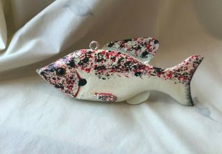 Minnesota Crappie Folk Art Fish Decoy 3