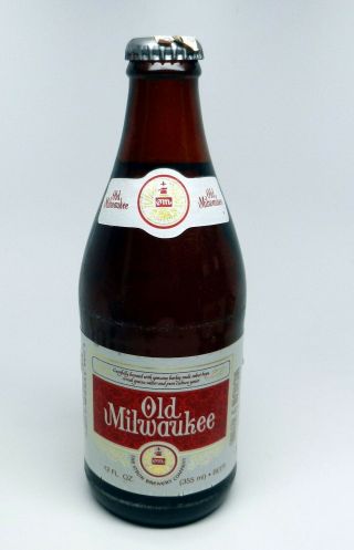 Vintage With Cap Old Milwaukee Beer 12oz Bottle Stroh Brewery Company