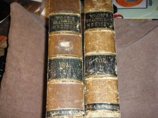Rare 2 Vol Set " A Treatise On The Practice Of Medicine " George B.  Wood 1858