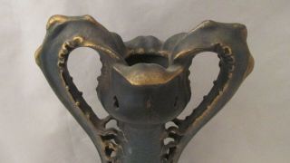 Antique Turn - Teplitz Bohemia Austria / Art Deco Butterfly Vase/Handles Urn.  NR 2