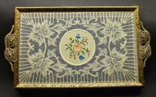 Vintage Petit Point Tray - And Perfect