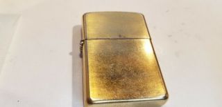 Zippo Cigarette Lighter 2003 Gold Tone In Good Order With Flint