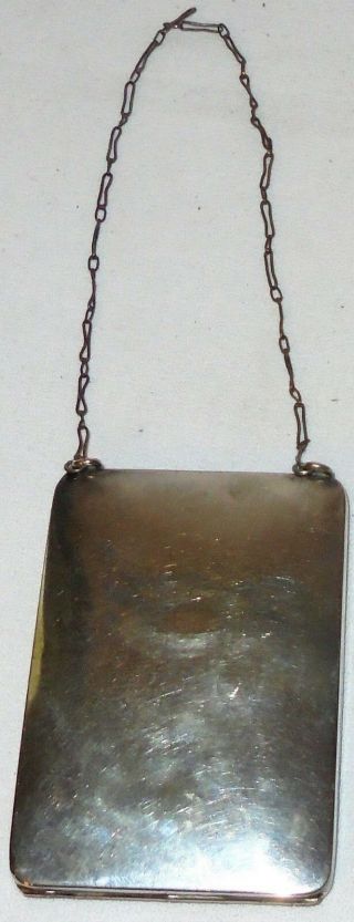 Antique Sterling Silver Webster Compact Coin Card Case Purse Wristlet 2