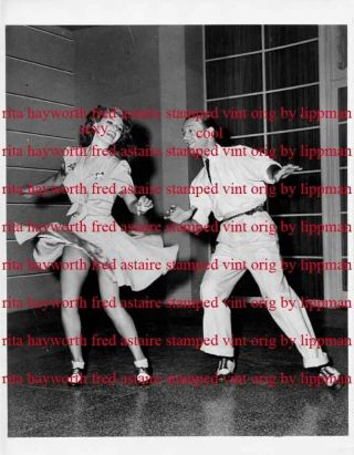 Rita Hayworth Leggy Sexy Fred Astaire Vintage Stamped Lippman W/ Snipe