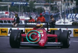 35mm Slide F1 Michele Alboreto - Ferrari 156/85 1985 Monaco Formula 1